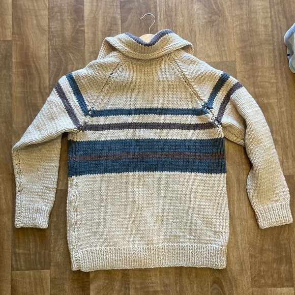 Handmade Knit Cardigan Sweater - Picture 5 of 6